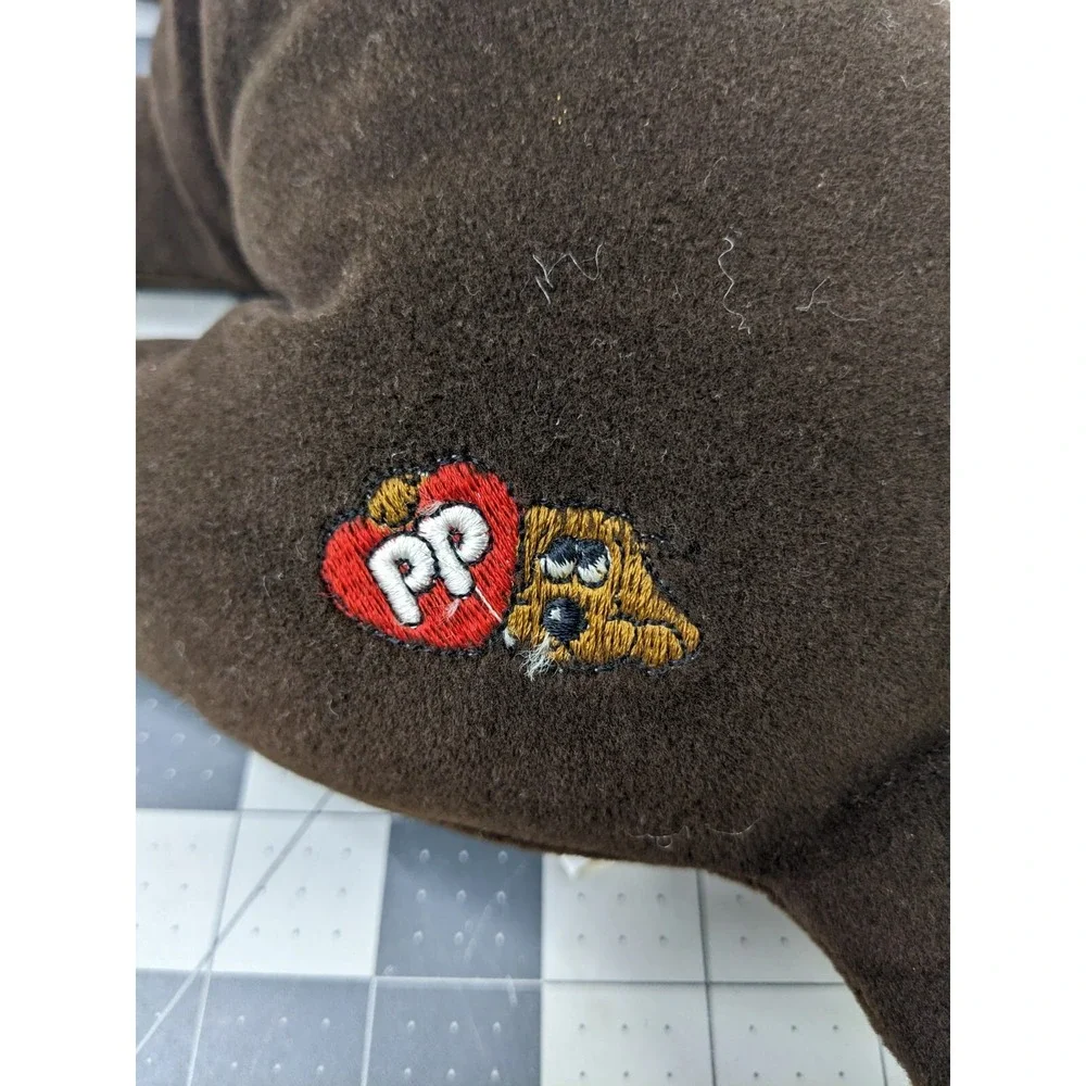 Tonka‎ Pound Puppies Brown Dog Plush Collar 17 Inch 1985 Stuffed Animal Toy